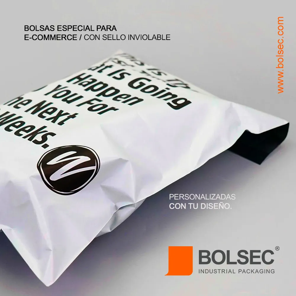 bolsas para mensajería poly mailers con impresion personalizada